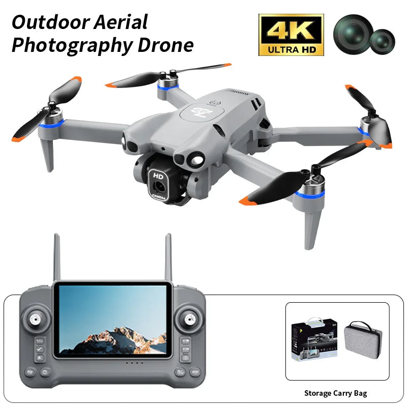 L700 PRO / PRO MAX GPS Drone 4K Professional 3-Axis HD Dual Cameras Security UAV Obstacle Avoidance Brushless 5G WIFI Quadcopter